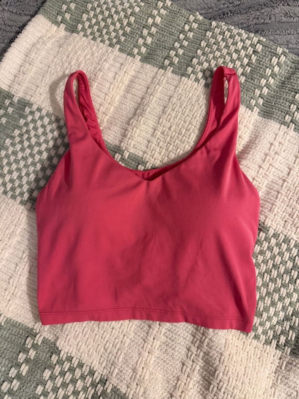 Women’s Crop Tank Top in Deep Pink